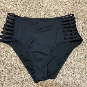 High rise bikini bottoms
